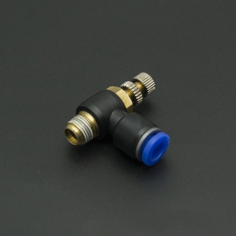 RACOR 1/8" ABERTURA 6MM CON CONTROL DE FLUJO