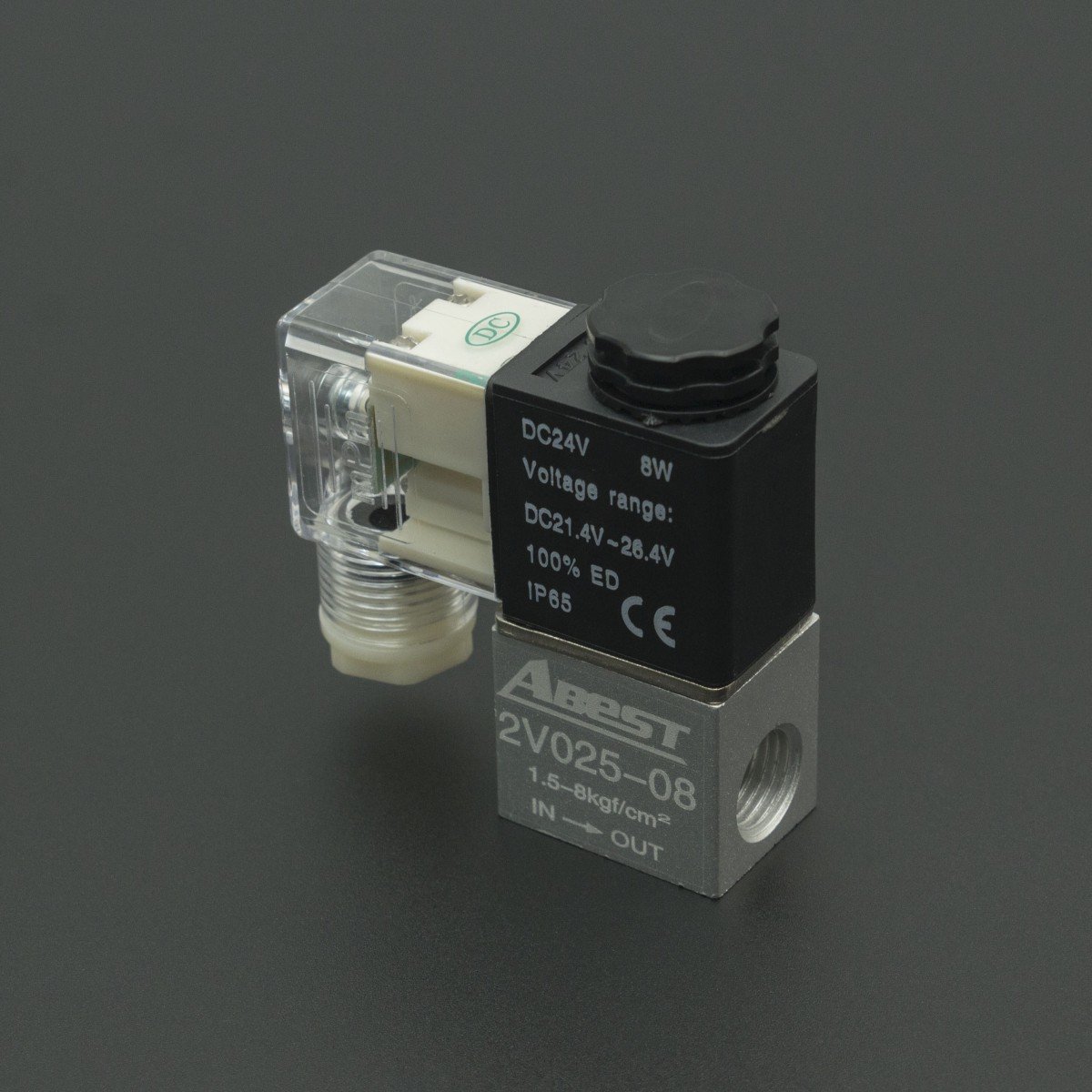 2V025-08 24VDC VÁLVULA NEUMATICA SOLENOIDE 1/4 N.C