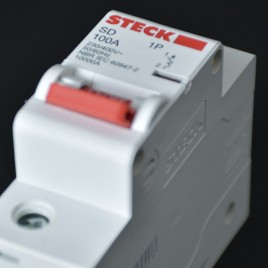 MINI INTERRUPTOR TERMOMAGNETICO DE 1X100A 10KA SDD1C100 STECK