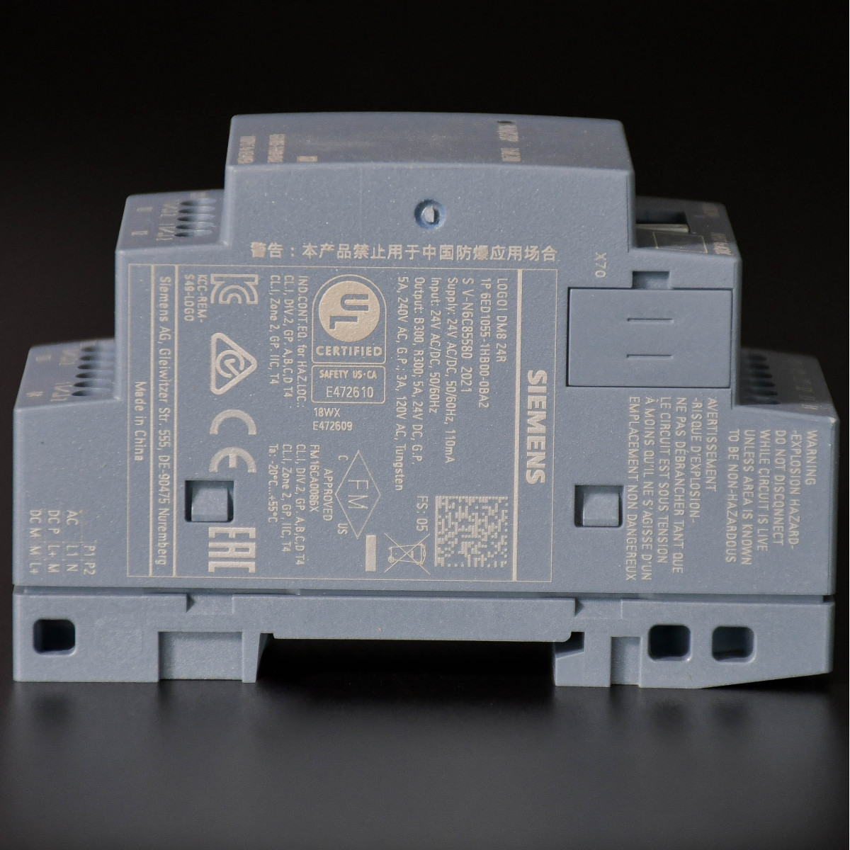 MODULO DE EXPANSION LOGO 6ED1 055 1HB00 0BA2 (4 IN 4 OUT R)