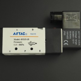 VÁLVULA NEUMATICA SOLENOIDE PT AIRTAC 4V310-10 110ACV