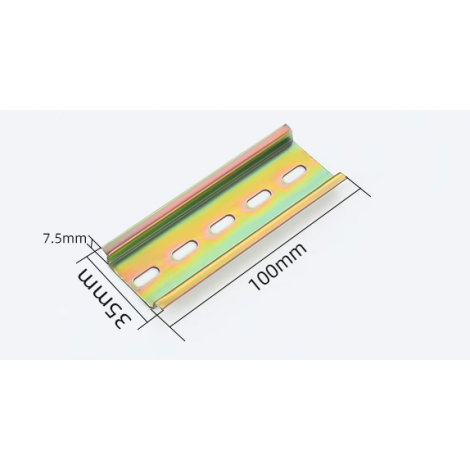 RIEL DIN C45 GALVANIZADO 35MM X 100MM