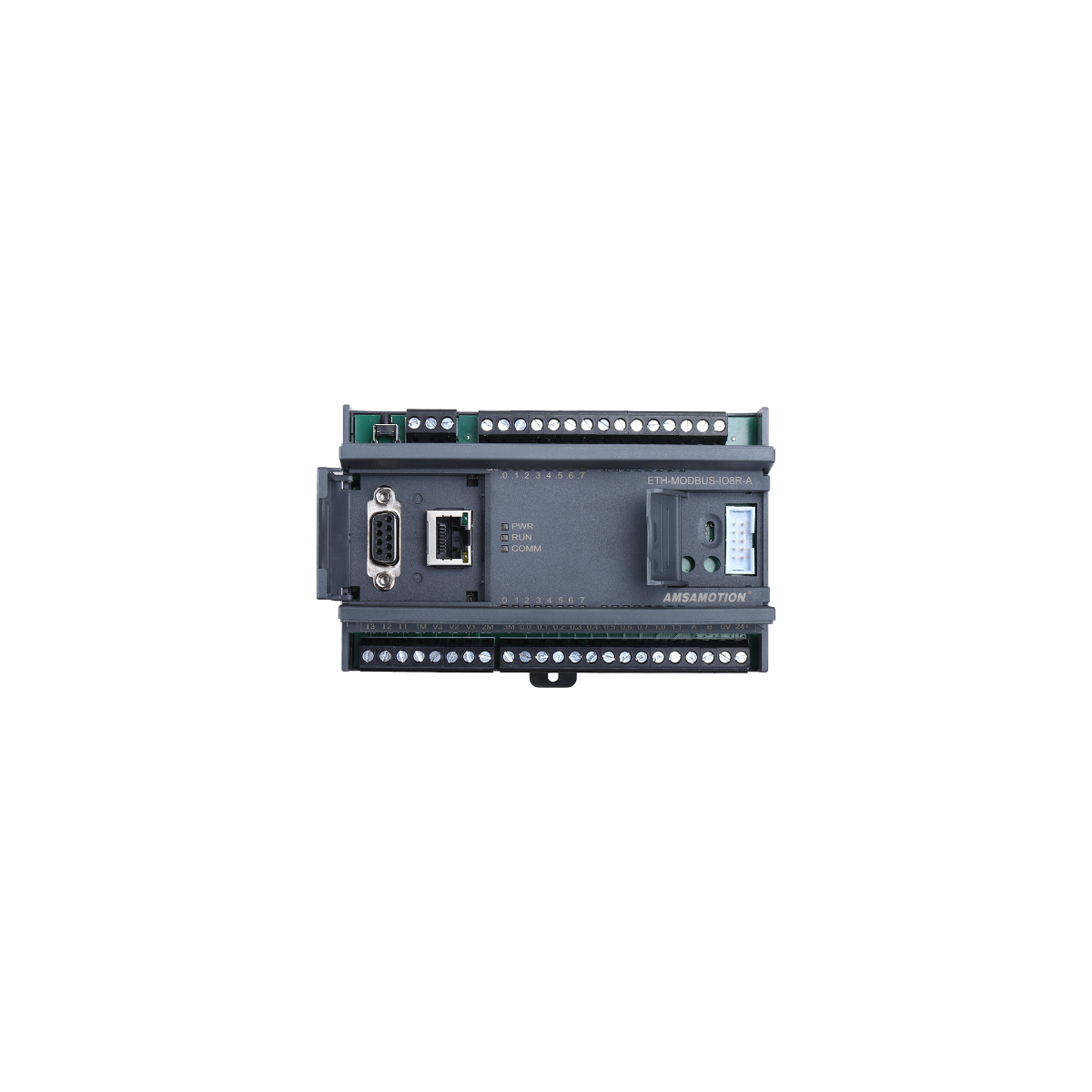 MODULO AMSAMOTION ETH-MODBUS-IO8R-A 24VDC