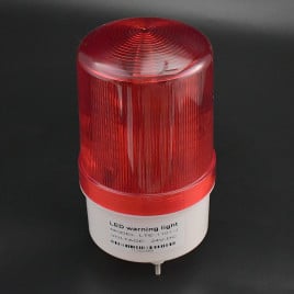 ALARMA GIRATORIA DE LUZ LED ROJA Y SONIDO LTE-1101J 24V