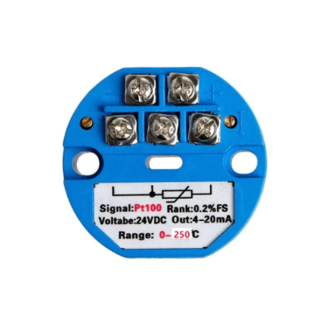 TRANSMISOR DE TEMPERATURA PT100 0-200 GRADOS 4-20MA