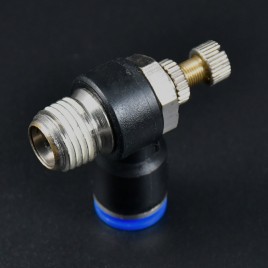 RACOR 1/4" ABERTURA 8MM CON CONTROL DE FLUJO SL8-02