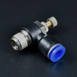 RACOR 1/4" ABERTURA 8MM CON CONTROL DE FLUJO SL8-02
