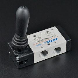 VÁLVULA 1/4 NEUMATICA MANUAL CON RETORNO 4HA210-08 5/2