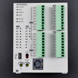 PLC DELTA DVP20SX211T 8 IN 6 OUT TRANSISTOR