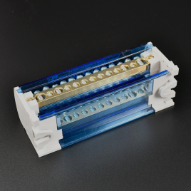 BLOQUE DE DISTRIBUCION 2P 8 MODULOS 125A 18KA (ICC) 15 CONEXIONES SDM9906 STECK