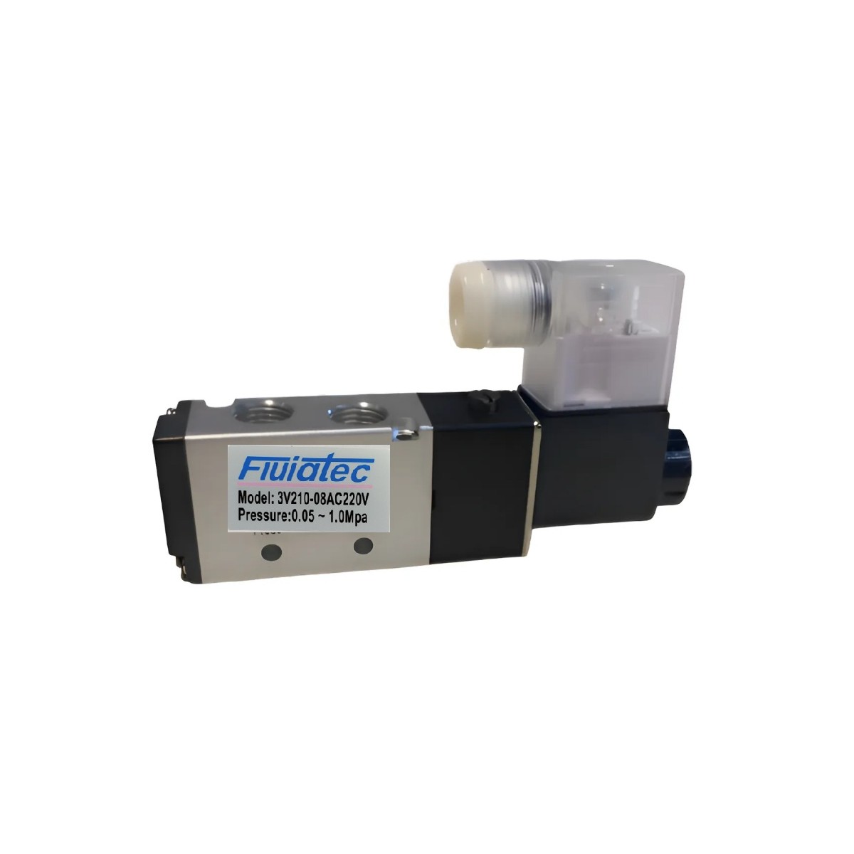 3V210-08 NC 220VAC 3/2 VÁLVULA 1/4 SOLENOIDE FLUIDTEC