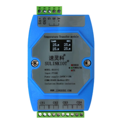 MODULO DE EXPANSION UNIVERSAL CON PANTALLA RS485 4 CANALES PARA  PT100