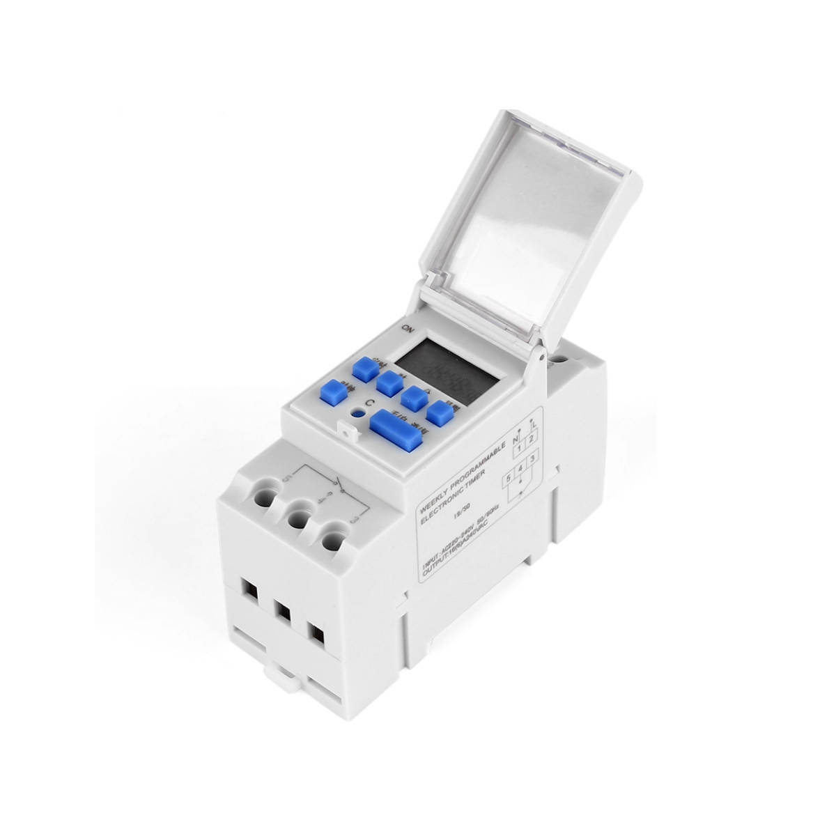 TEMPORIZADOR SEMANAL CON PANTALLA LCD ON-OFF 110VAC 20A